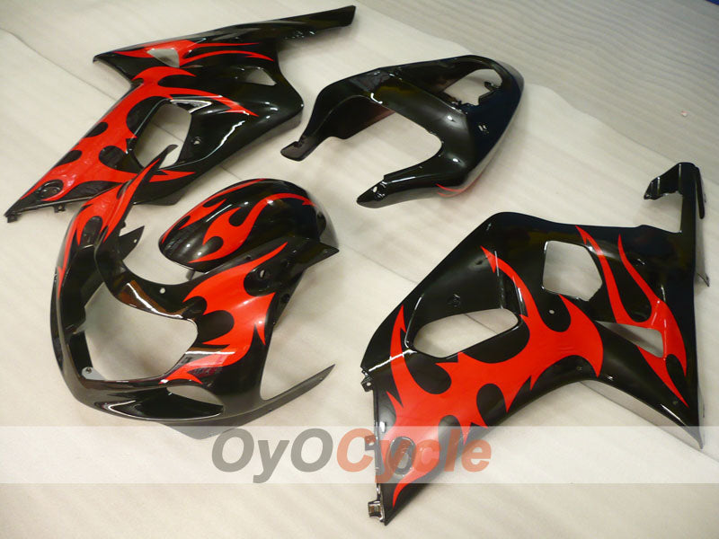 Injection Fairing kit for 00-03 GSX R750 - Red, Black - Factory Style, Customize #OYO87905134