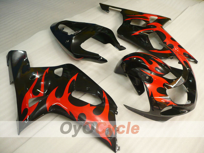 Injection Fairing kit for 00-03 GSX R750 - Red, Black - Factory Style, Customize #OYO87905134