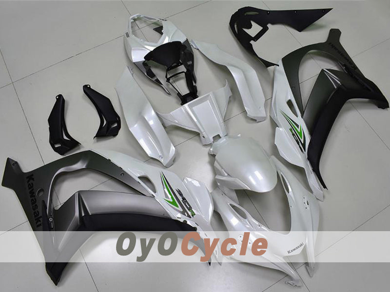 Injection Fairing kit for 16-20 NINJA ZX-10R - Grey, Pearl White - Factory Style #OYO87914618 Main image