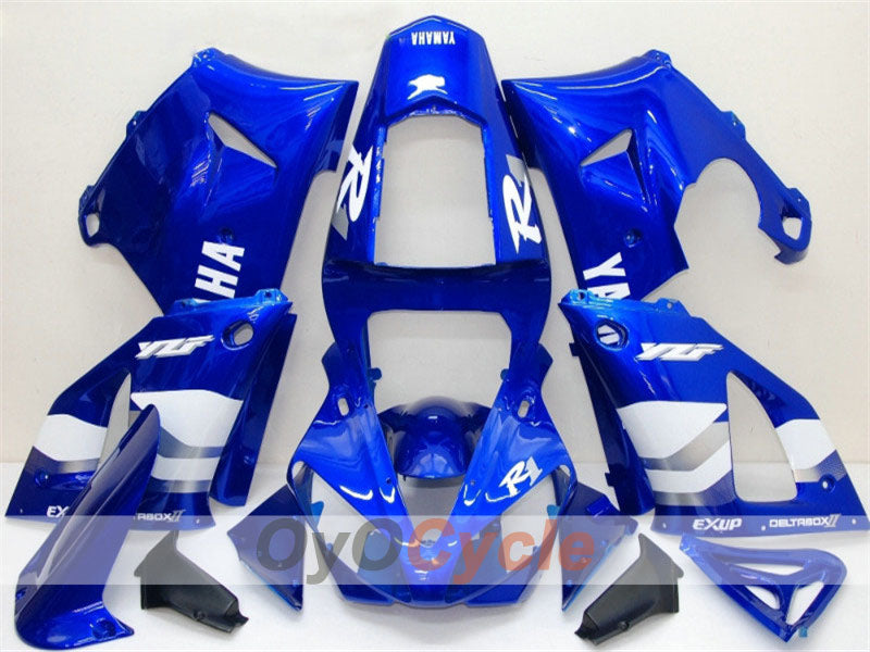 Injection Fairing kit for 00-01 YZF-R1 - Blue, White - Factory Style #OYO87900773