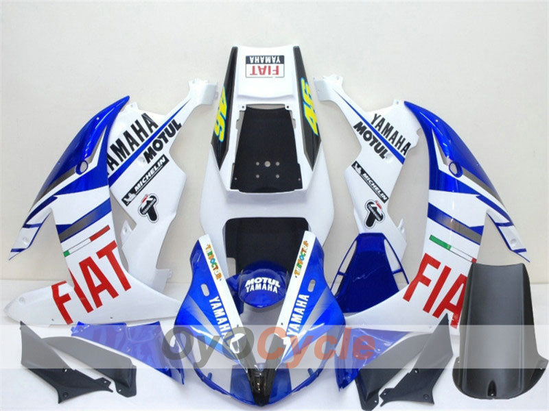 Injection Fairing kit for 02-03 YZF-R1 - Blue, White - FIAT, MICHELIN, MOTUL #OYO87900790