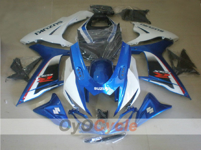 Injection Fairing kit for 11-26 GSX R600 - Blue, White - Factory Style #OYO87901682 Main image