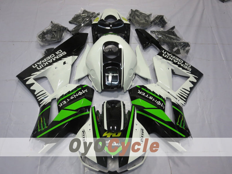 Injection Fairing kit for 13-20 CBR600RR - Green, White, Black - Rossi #OYO87914568